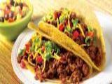Taco med oksekød, nachos og salsa - Mild (varm)